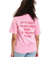 Sixth June Beaches Print T-Shirts rosa