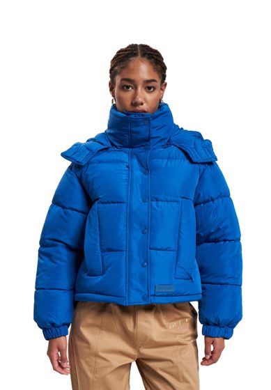 Sixth June Short Hooded Puffer Jacket, Royal Blue