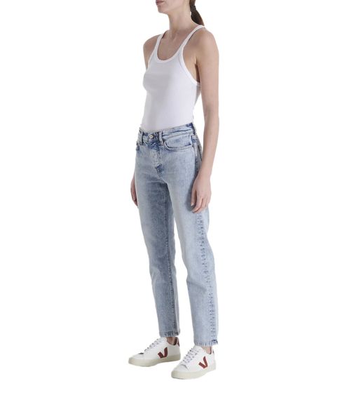 JEANERICA 5-Pocket-Jeans im Slim Fit im Vintage-Stil Slim-Jeans A5PD-SM001-200 Hellblau