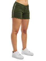 Shorts da donna Fornarina Amalia in cotone verde dal taglio elegante