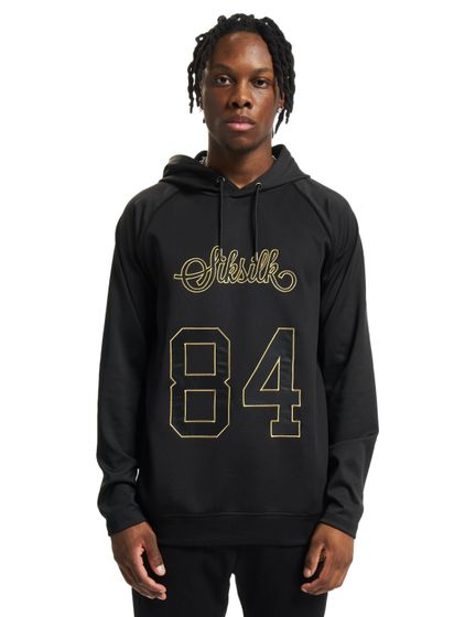 Sik Silk Overhead Retro Sport Hoodie schwarz