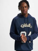 Sik Silk Overhead Retro Sports Hoodie blue