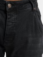 Sik Silk Distressed Denims Slim Fit Skinny Jeans Black