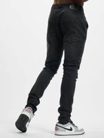 Sik Silk Distressed Denims Slim Fit Skinny Jeans Black