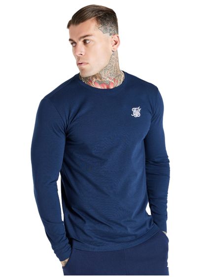 Sik Silk L/S Gym Longsleeve blue