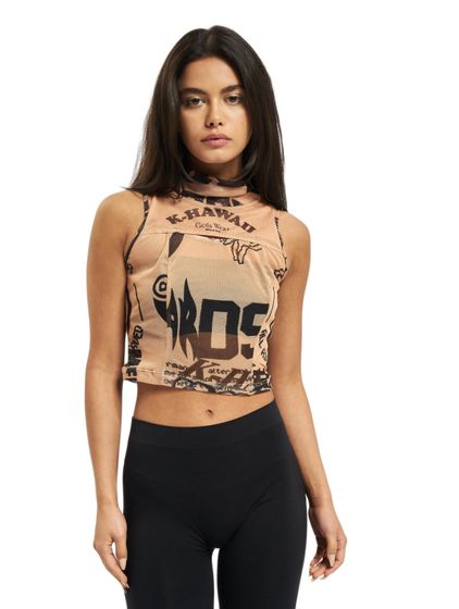GCDS Mesh Top beige