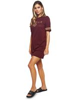 Sik Silk Mesh Dress Red