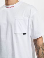 The Couture Club pocket cutout T-shirt in white