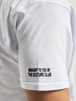 The Couture Club pocket cutout T-shirt in white