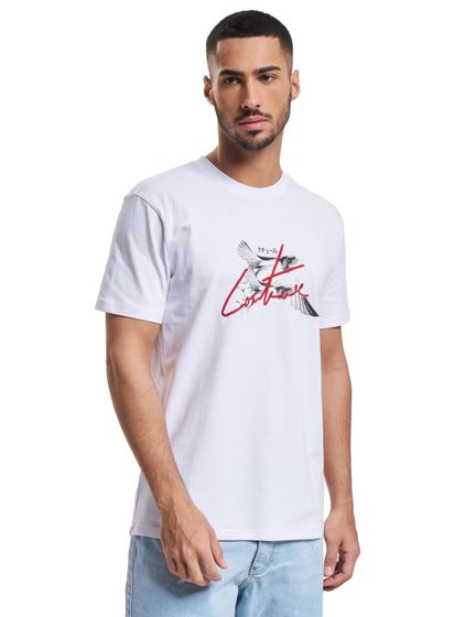 The Couture Club  T-Shirt „Swallow Signature“ in Slim Fit, Weiß