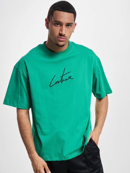The Couture Club  Signature  Locker geschnittenes T-Shirt mit Puff-Print in Grün