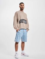 The Couture Club crew neck sweatshirt with puff print in beige