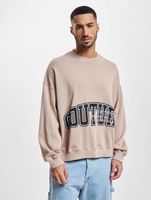 The Couture Club crew neck sweatshirt with puff print in beige