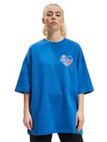 The Couture Club oversized dress with heart graphic, blue