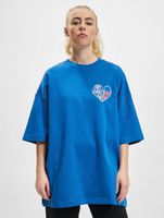 The Couture Club oversized dress with heart graphic, blue