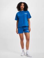 T-shirt décontracté en coton bleu avec logo de saison du Couture Club T-shirt décontracté en coton bleu avec logo de saison du Couture Club