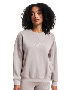 The Couture Club  Oversize-Sweatshirt mit Puff-Print in Beige
