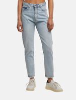 UNEFFECTED Women's 5-Pocket Style Cotton Jeans in Ice Blue UNEFFECTED Women's 5-Pocket Style Cotton Jeans in Ice Blue
