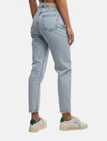 UNEFFECTED Women's 5-Pocket Style Cotton Jeans in Ice Blue UNEFFECTED Women's 5-Pocket Style Cotton Jeans in Ice Blue
