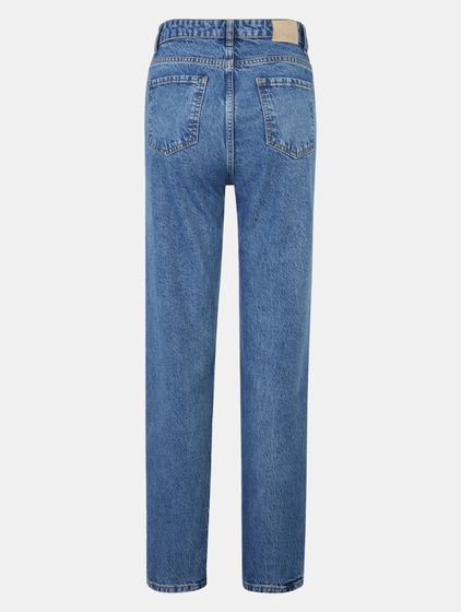 UNEFFECTED Destroyed Straight Fit Jeans medium blue