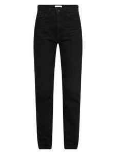 UNEFFECTED Women's Premium Destroyed Straight Fit Jeans, Black Cotton UNEFFECTED Women's Premium Destroyed Straight Fit Jeans, Black Cotton