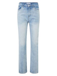 UNEFFECTED Destroyed Denim Straight Fit Jeans ice blue