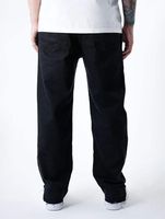 UNEFFECTED Weite, frei geschnittene Basic Loose Fit Jeans schwarz