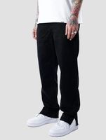 UNEFFECTED Weite, frei geschnittene Basic Loose Fit Jeans schwarz