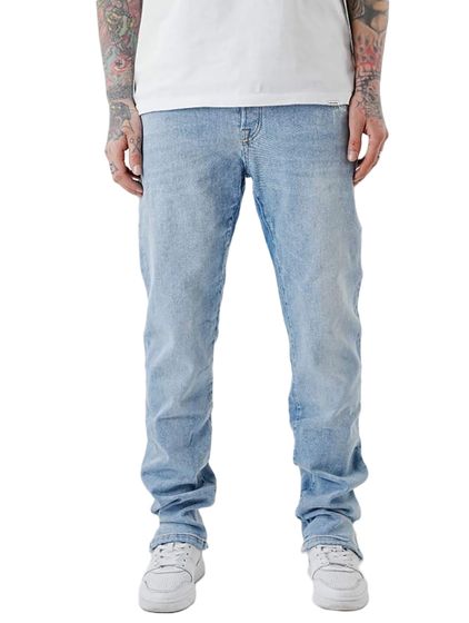 UNEFFECTED Pocket Ripped Loose Fit Jeans hellblau