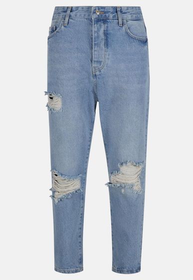 UNEFFECTED Loose Fit Jeans blau