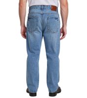 Jeans UNEFFECTED Loose Fit da uomo: Pantaloni in denim blu effetto distrutto