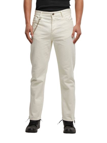 UNEFFECTED Straight Fit Jeans weiß
