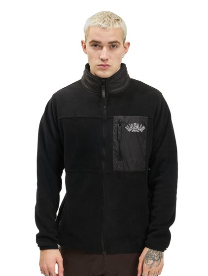UNFAIR ATHLETICS Elementary Fleece-Übergangsjacke schwarz