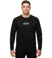 UNFAIR ATHLETICS Performance Longsleeve Men's Streetwear Shirt, Breathable, Black