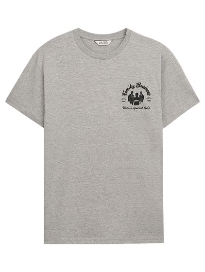 UNFAIR ATHLETICS Family Business T-Shirt gray mottled