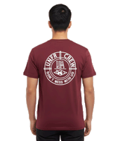 UNFAIR ATHLETICS DMWU BP Men's T-Shirt Streetwear and Sportswear Burgundy