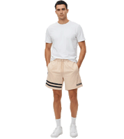 UNFAIR ATHLETICS DMWU Athletic Men's Shorts Streetwear Style in a Soft Rose