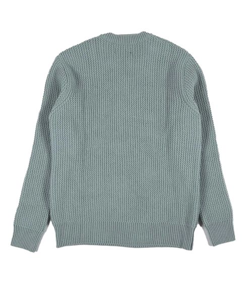 Universal Works. Loose Crew Herren Strick-Pullover stylischer Woll-Pullover Mint-Grün