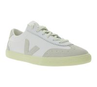 Zapatillas VEJA Volley para hombre y mujer con suela de caucho natural y piel auténtica, color blanco/gris Zapatillas VEJA Volley para hombre y mujer con suela de caucho natural y piel auténtica, color blanco/gris