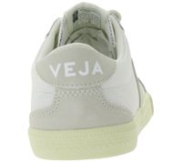 Zapatillas VEJA Volley para hombre y mujer con suela de caucho natural y piel auténtica, color blanco/gris Zapatillas VEJA Volley para hombre y mujer con suela de caucho natural y piel auténtica, color blanco/gris
