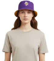 European League of Football Viking Hat Angler Hat with Minnesota Vikings Logo Fan Merchandise Purple