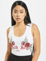 Sixth June women's Roses bodysuit made of cotton in white