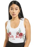 Sixth June women's Roses bodysuit made of cotton in white