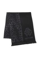 Sciarpa classica Roberto Cavalli da uomo e da donna, in pura lana, WOV06590003-01198, nero/grigio