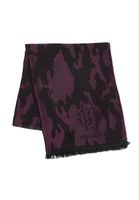 Elegante sciarpa Roberto Cavalli da uomo e da donna, in pura lana, WOV06600003-02374, nero/rosso