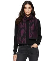 Elegante sciarpa Roberto Cavalli da uomo e da donna, in pura lana, WOV06600003-02374, nero/rosso