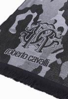 roberto cavalli scarf black/gray