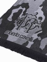 roberto cavalli scarf black/gray