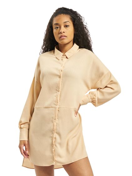 Missguided structured utility shirt dress in peach