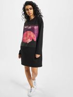 Missguided Oversized Astro Spray Dress in Black